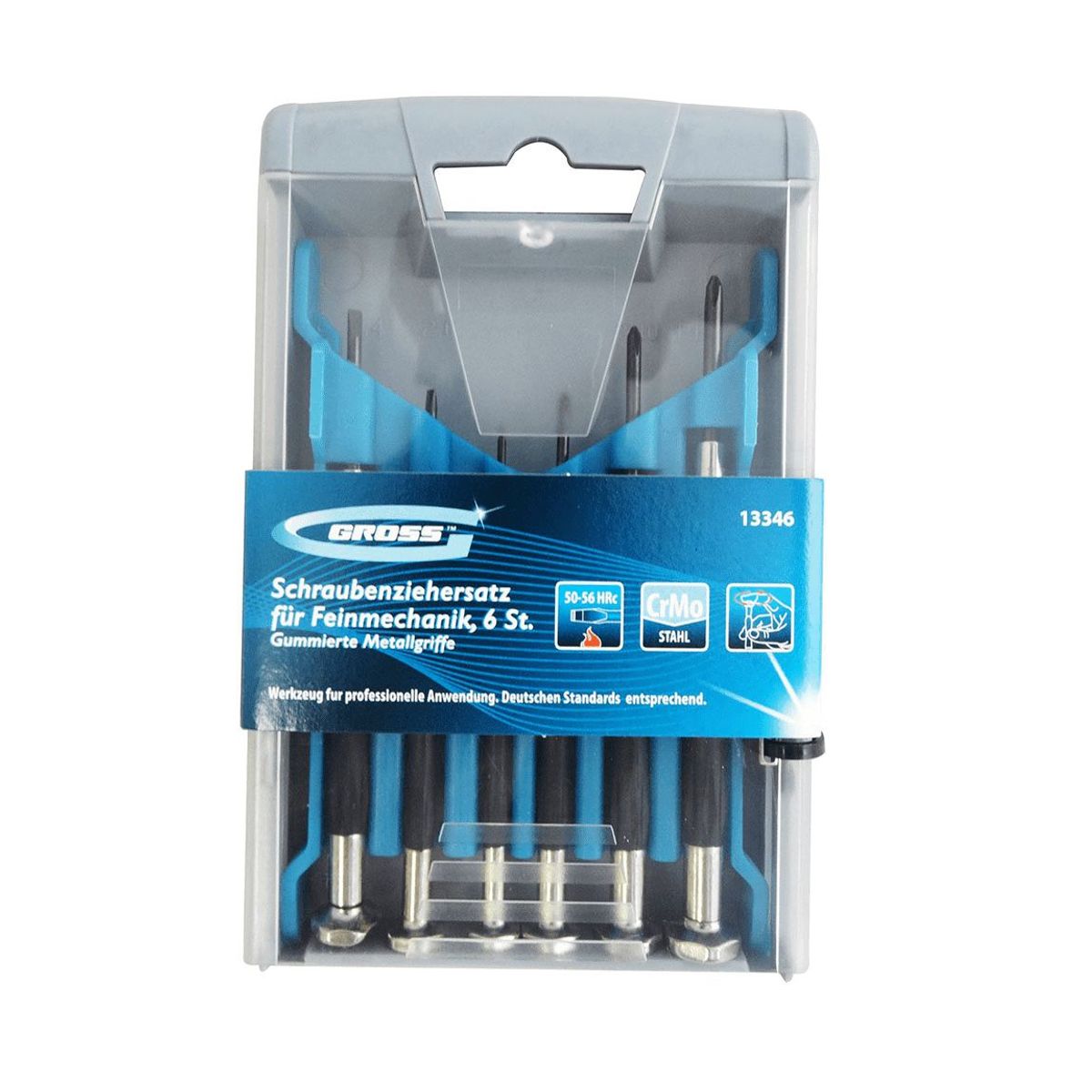 Jogo de Chave de Precisão para Celular com 6 Peças Oxidado Azul, marca Mtx - Foto Principal