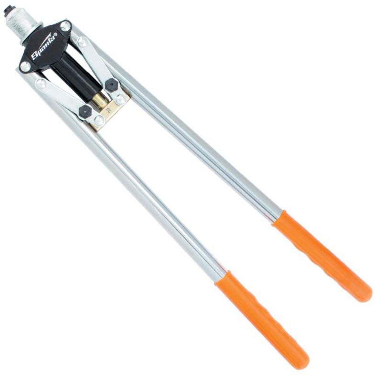 Rebitador Manual 450mm para Rebites 2,4/4/4,8mm Laranja, marca Mundo das Ferramentas - Foto Principal