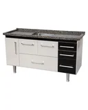 Gabinete New Life 150cm Preto