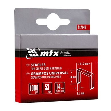 Grampos para Grampeadores Tipo 53 14Mm 9/16