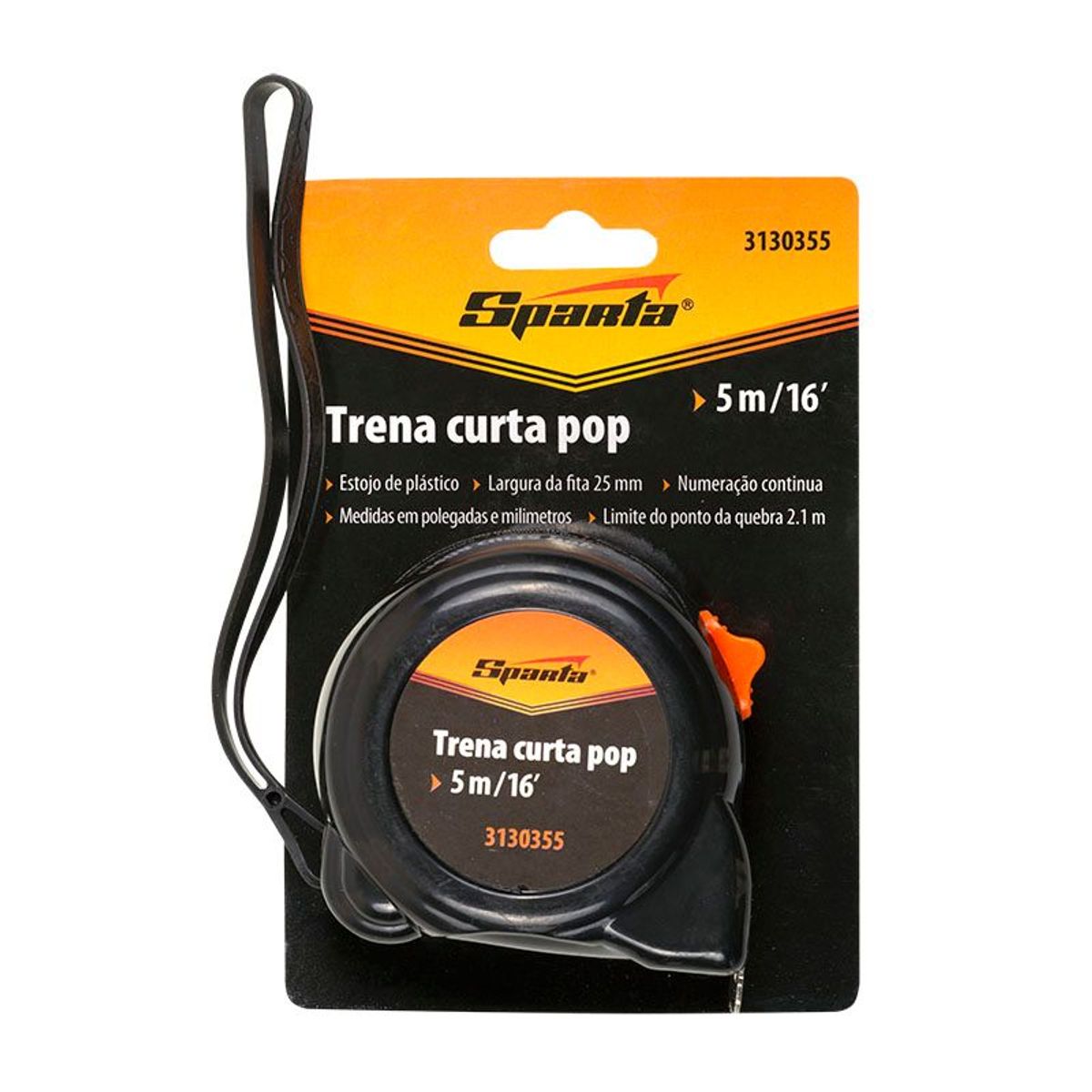 Trena 5m / 16' Curta Pop 3130355 Laranja Sparta, marca Sparta - Foto 2