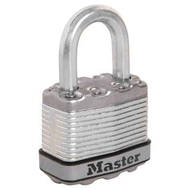 Cadeado Ao Lminado 44mm Cinza com Prata 4 Unidades Masterlock
