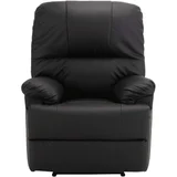 Poltrona Reclinável Boston Preto Just Home Collection