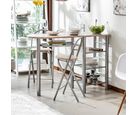 Conjunto Mesa Auxiliar Com 2 Cadeiras Dobraveis Just Home Collection