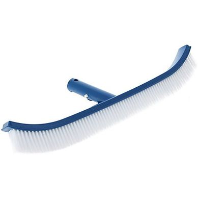 Escova Plstica para Piscina com Curva Azul e Branco