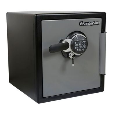 Cofre Digital  Prova D'gua/Fogo 34,8 Litros Preto com Cinza Sodimac