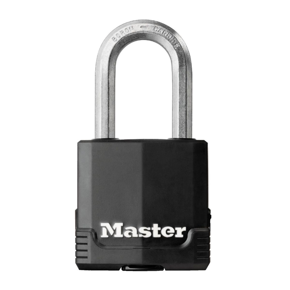 Cadeado Aço Lâminado 48mm Preto com Prata Masterlock, marca Masterlock - Foto Principal