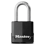 Cadeado Aço Lâminado 45mm Preto com Prata 2 Unidades Masterlock