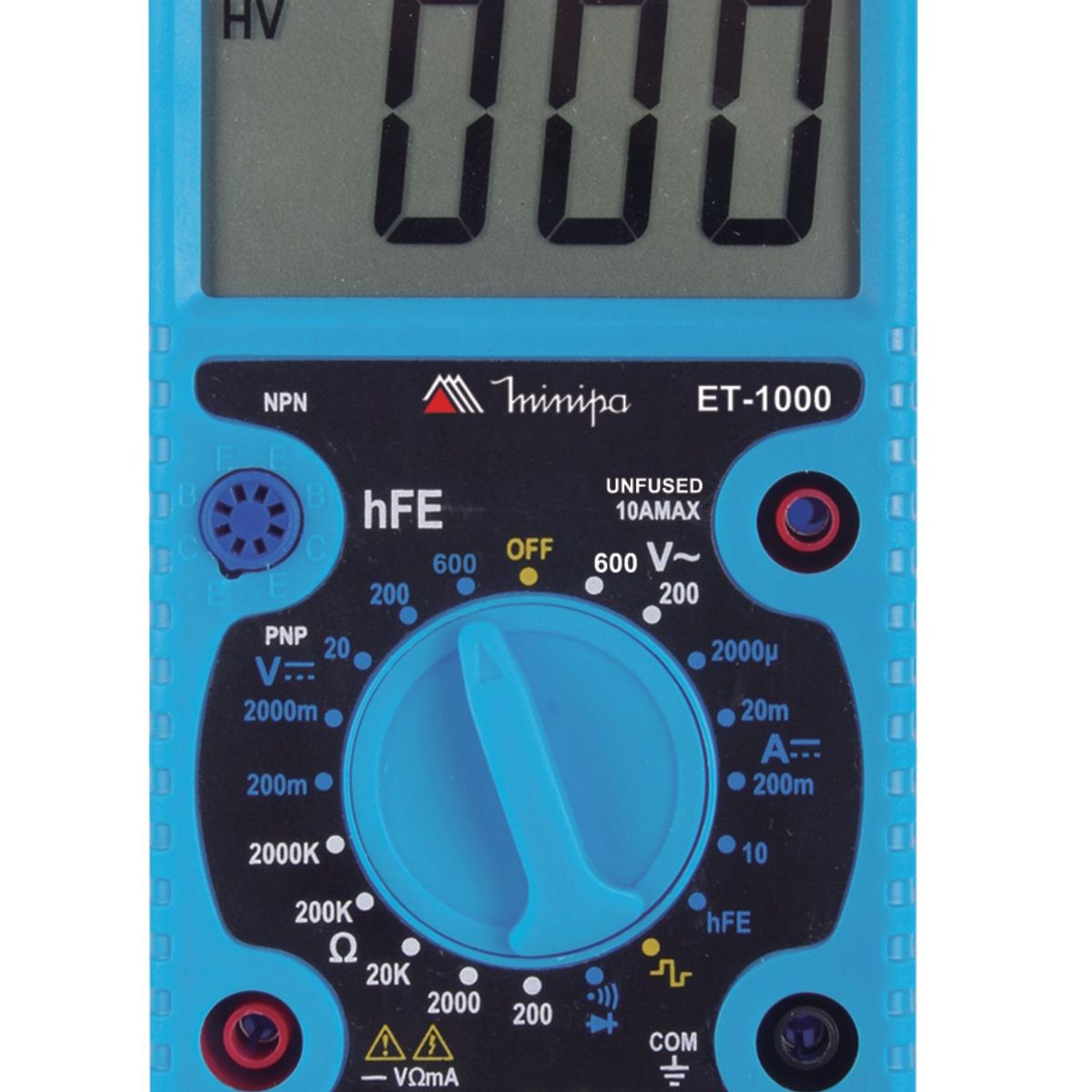 Multímetro Digital Et-1000 Cat I 500V, marca MINIPA - Foto Principal