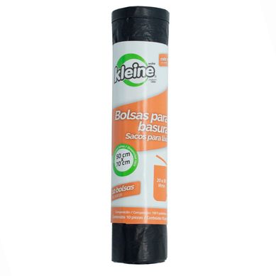 Saco de Lixo com Alas 30 Litros com 10 Unidades 50x70cm Preto