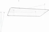 Varal Teto Basico 120X56 Aco Pintado Sortido