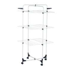 Varal Torre 3 Rack Aco Pintado 70x136x65
