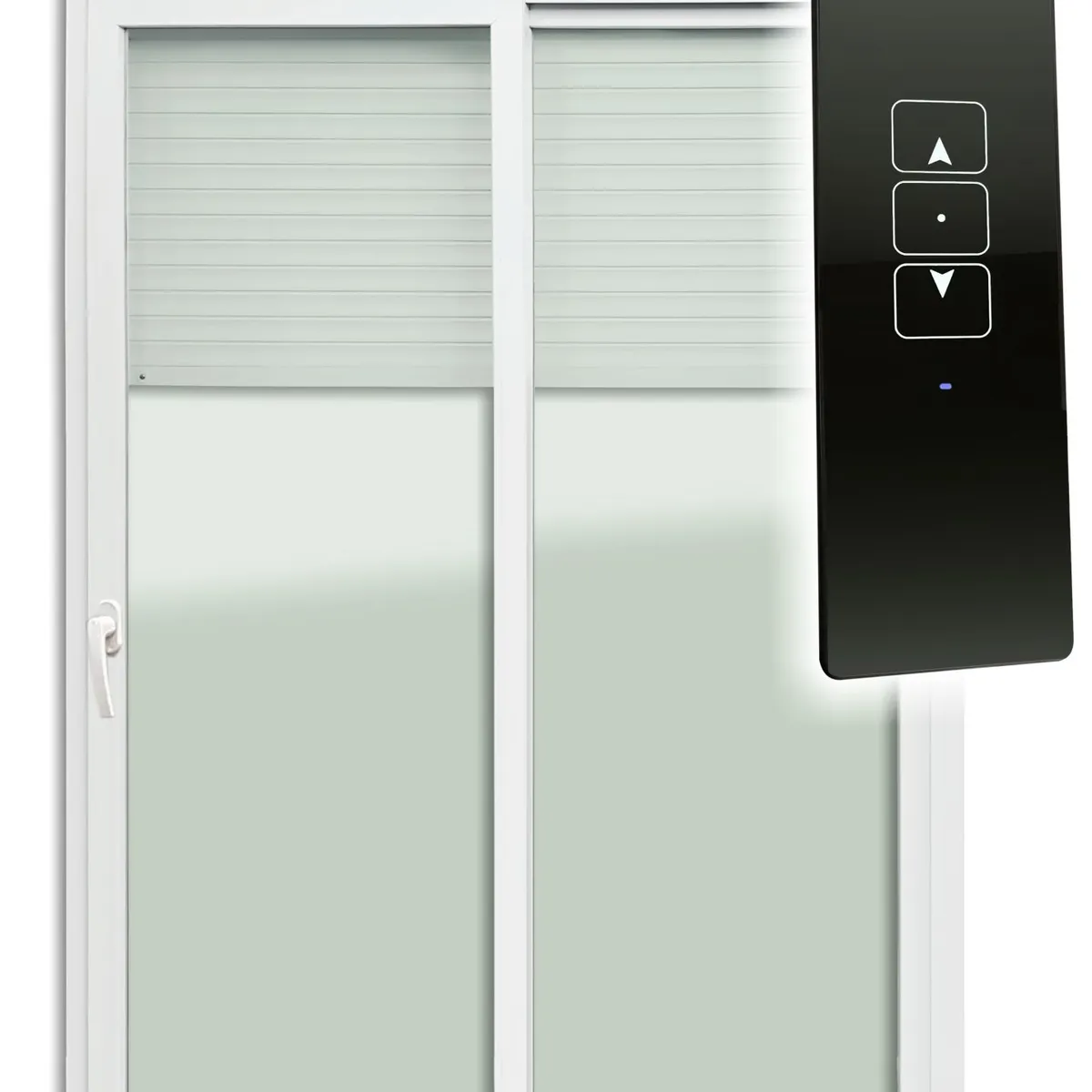 Porta Integrada Veneziana com Controle Remoto 220V PVC Branco 2 Folhas Móveis 230x150x13cm Itec, marca Brimak - Foto Principal