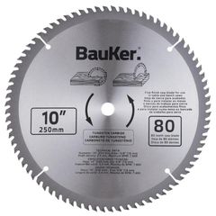 Lâmina de Serra Circular 10" 80 Dentes Alumínio Natural