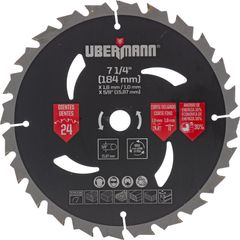 Lâmina de Serra Circular TCT 7.1/4" 24 Dentes Preto