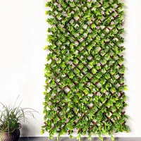 Jardim Vertical Artificial Extensível com Flores 100x200cm