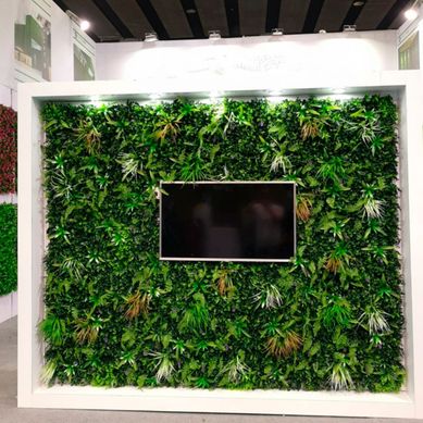 Jardim Vertical Artificial Flores Tropical 50x100cm