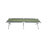Cama Dobrável em Alumínio para Camping Verde