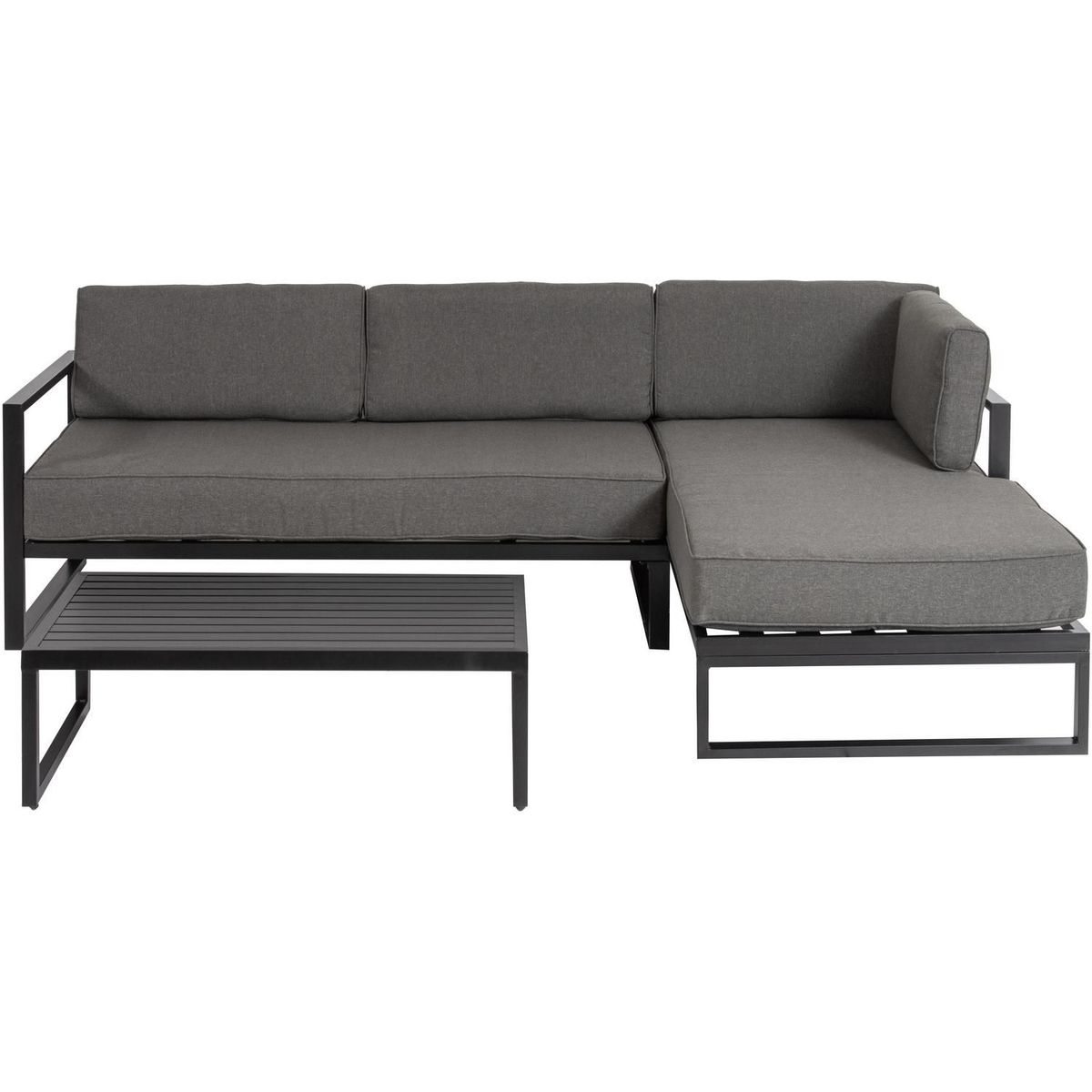 Conjunto de Área Externa Seccional Toledo com 3 peças Cinza, marca Just Home Collection - Foto 2