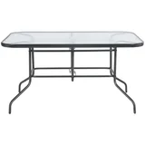 Mesa Retangular com Vidro 140x90cm Metal