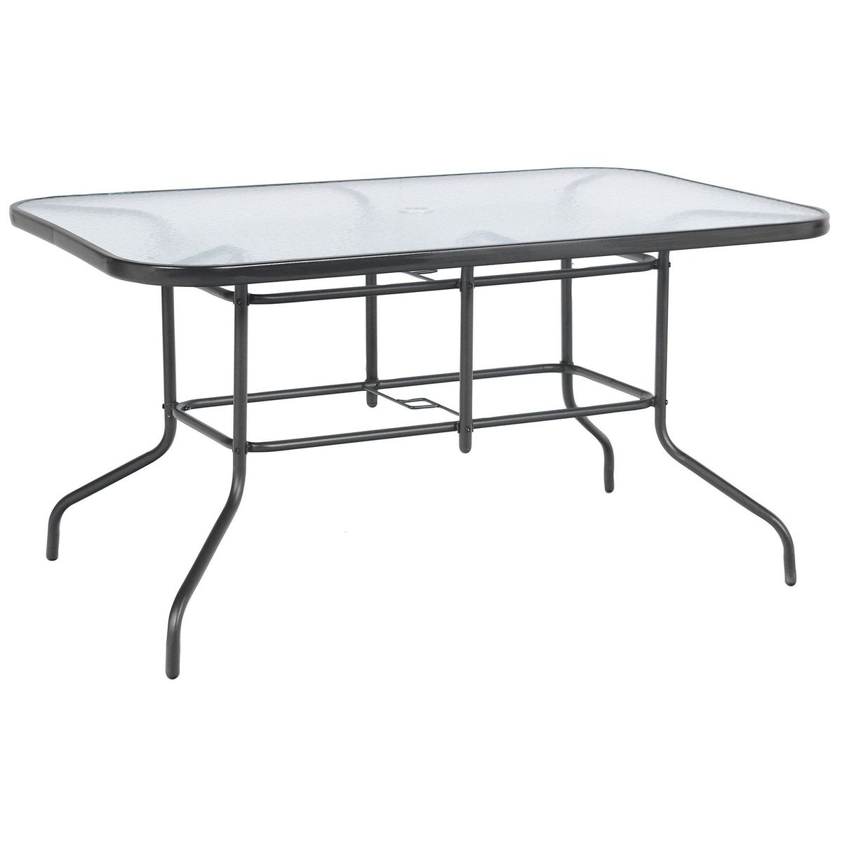 Mesa Retangular com Vidro 140x90cm Metal, marca Just Home Collection - Foto 2