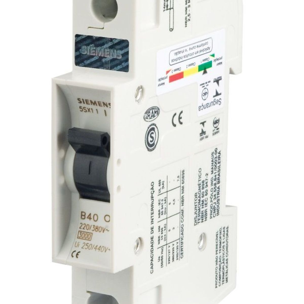 Disjuntor Monopolar 80A Curva C 3Ka Branco 5Sx11801, marca Iriel - Foto Principal