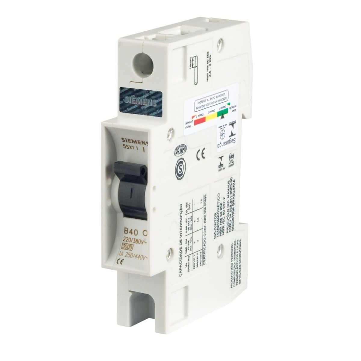 Disjuntor Monopolar 80A Curva C 3Ka Branco 5Sx11801, marca Iriel - Foto Principal