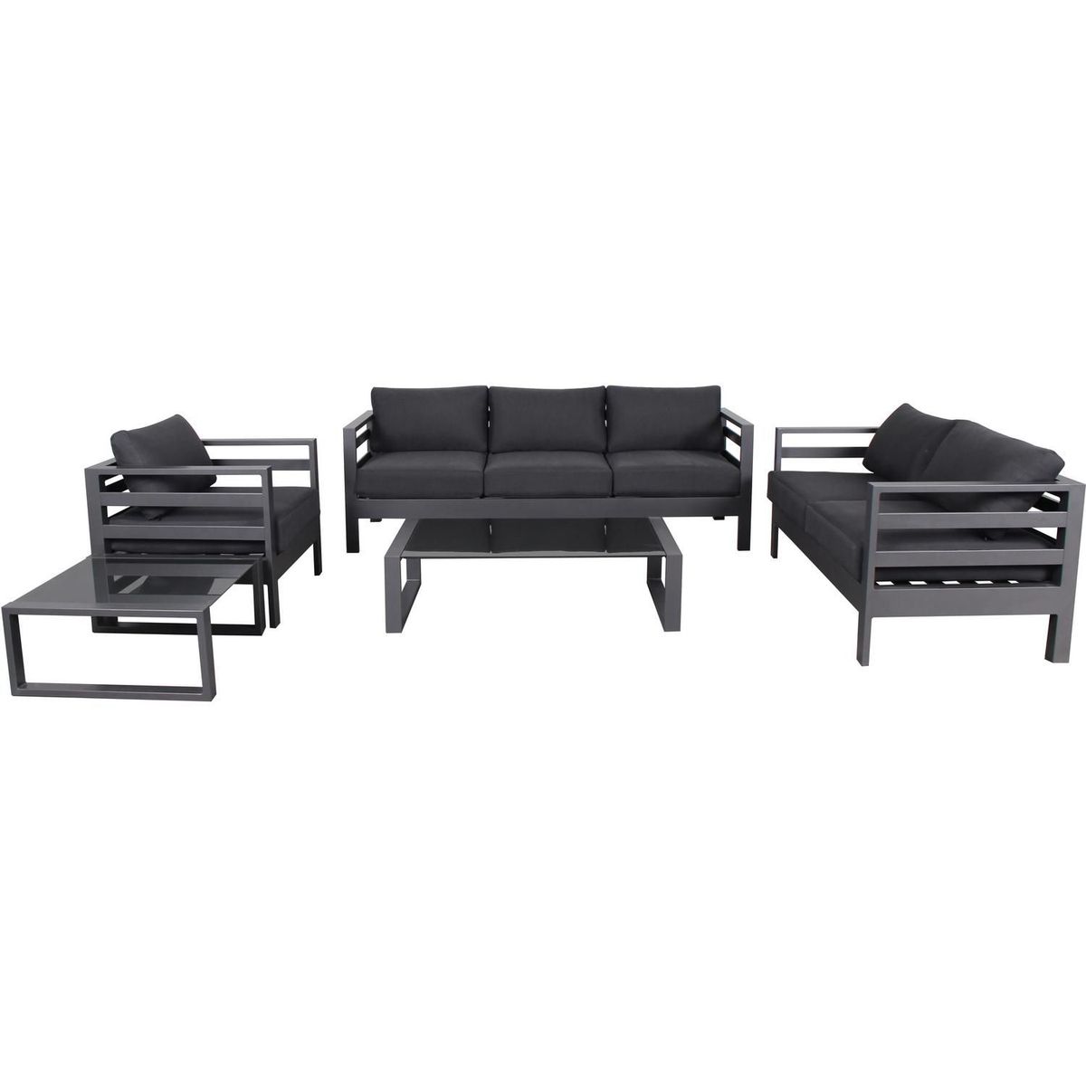 Conjunto de Área Externa Marsella com 5 peças Preto, marca Just Home Collection - Foto Principal