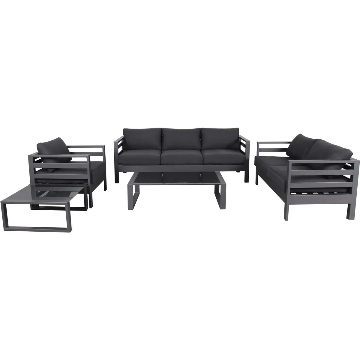 Conjunto de Área Externa Marsella com 5 peças Preto, marca Just Home Collection - Foto Principal