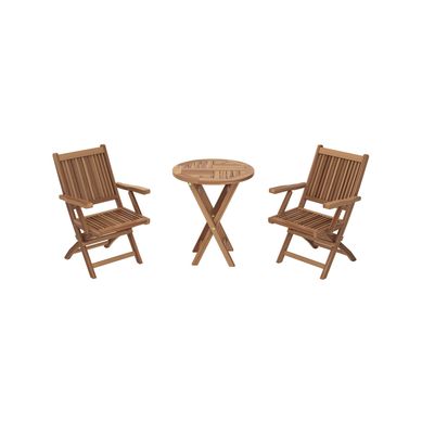 Conjunto de Varanda Bistrol 3 peas Madeira