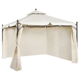 Gazebo Pergolado 310x350x350cm Bege Just Home Collection