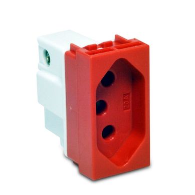 Mdulo Tomada 20A Stella Vermelho Bivolt