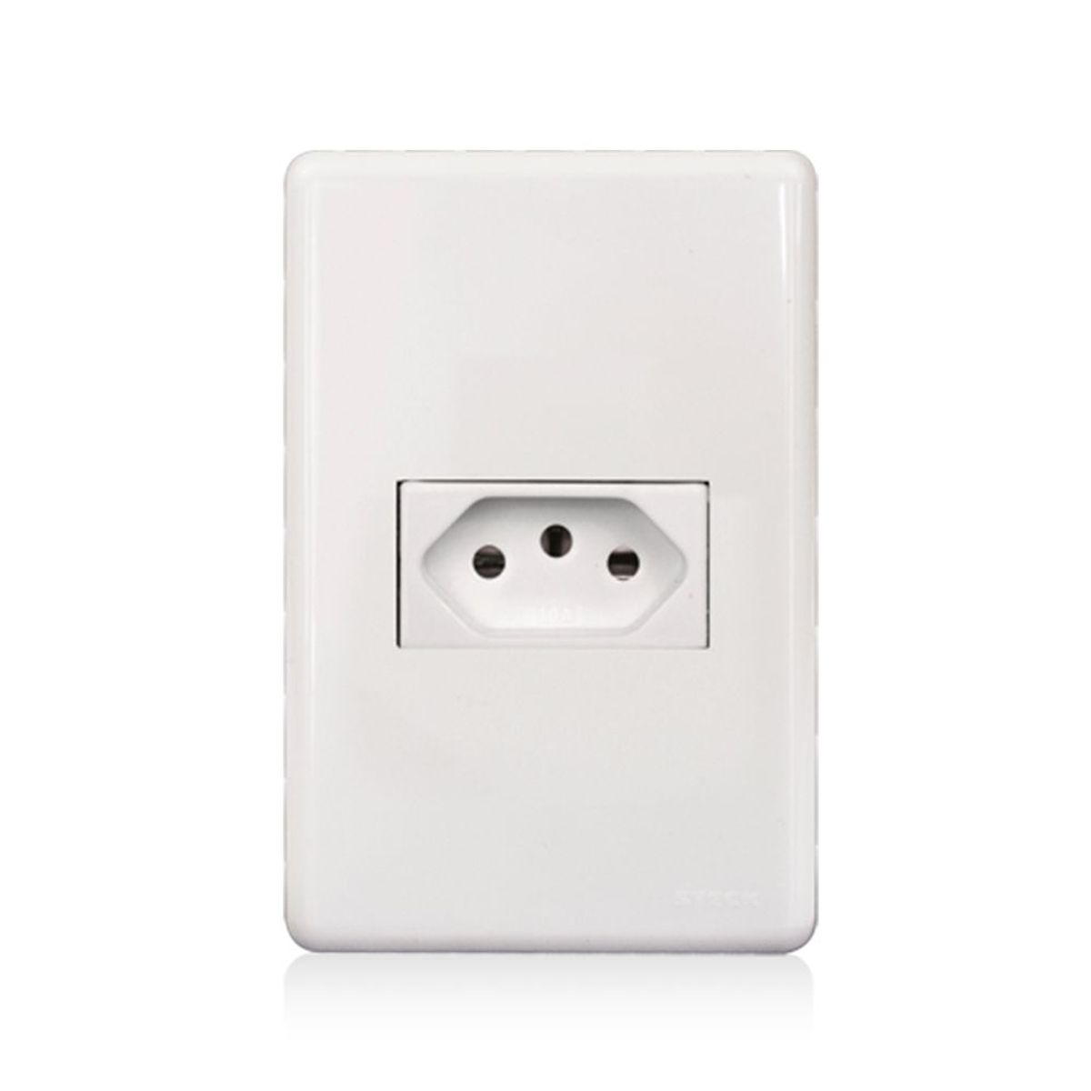 Conjunto Tomada 4X2 20A Stella Branco, marca Steck - Foto Principal