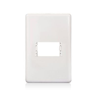 Placa Com Suporte Stella Branca 4X2 1 Posto