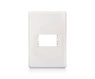 Placa Com Suporte Stella Branca 4X2 1 Posto