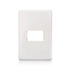 Placa Com Suporte Stella Branca 4X2 1 Posto