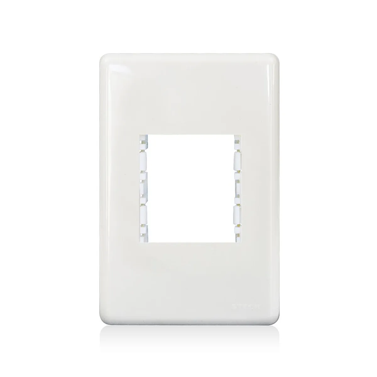 Placa Com Suporte Stella Branca 4X2 2 Postos, marca Steck - Foto Principal