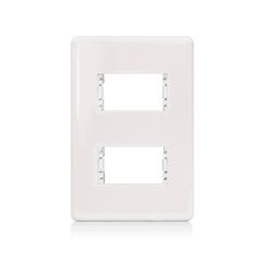 Placa Com Suporte Stella Branca 4X2 2 Postos