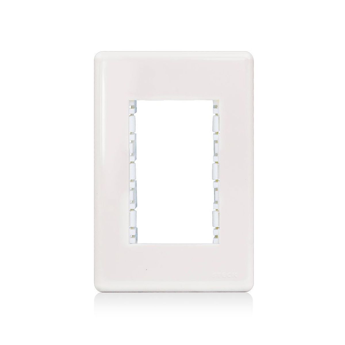 Placa Com Suporte Stella Branca 4X2 3 Postos, marca Steck - Foto Principal