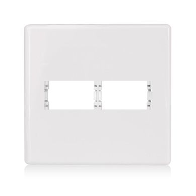 Placa Com Suporte Stella Branca 4X4 2 Postos