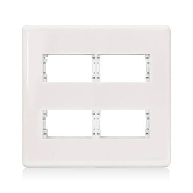Placa Com Suporte Stella Branca 4X4 4 Postos