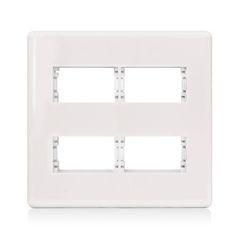Placa Com Suporte Stella Branca 4X4 4 Postos