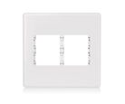 Placa Com Suporte Stella Branca 4X4 4 Postos