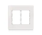 Placa Com Suporte Stella Branca 4X4 6 Postos