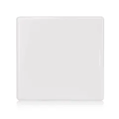 Placa Com Suporte Cega Stella Branca 4X4
