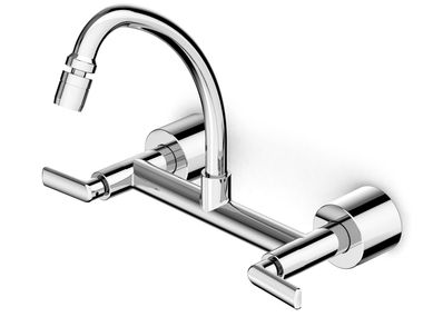 Torneira Misturador para Cozinha Smart-N de Parede Ext Bica Mvel Arejador Articulado Cromado