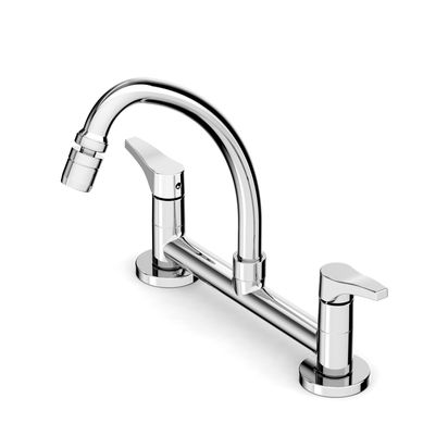 Torneira Misturador para Cozinha Like de Mesa Bica Mvel Arejador Articulado Cromado