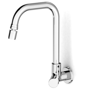 Torneira para Cozinha Master de Parede Bica Mvel 90 Arejador Articulado Cromado