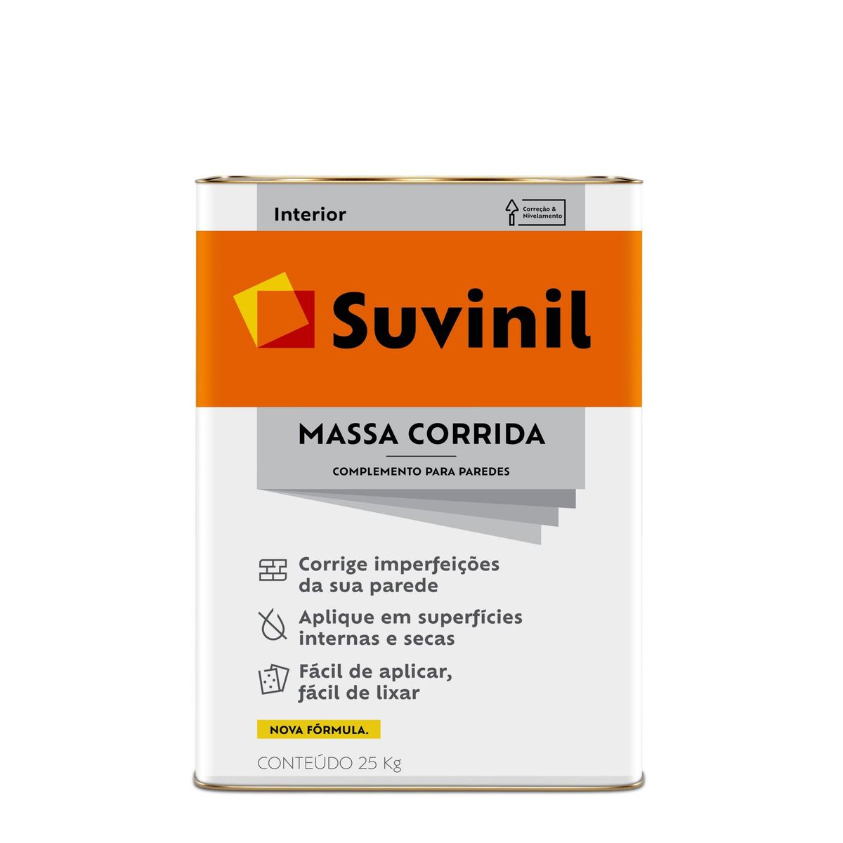 Massa Corrida 25Kg Branco, marca Suvinil - Foto Principal