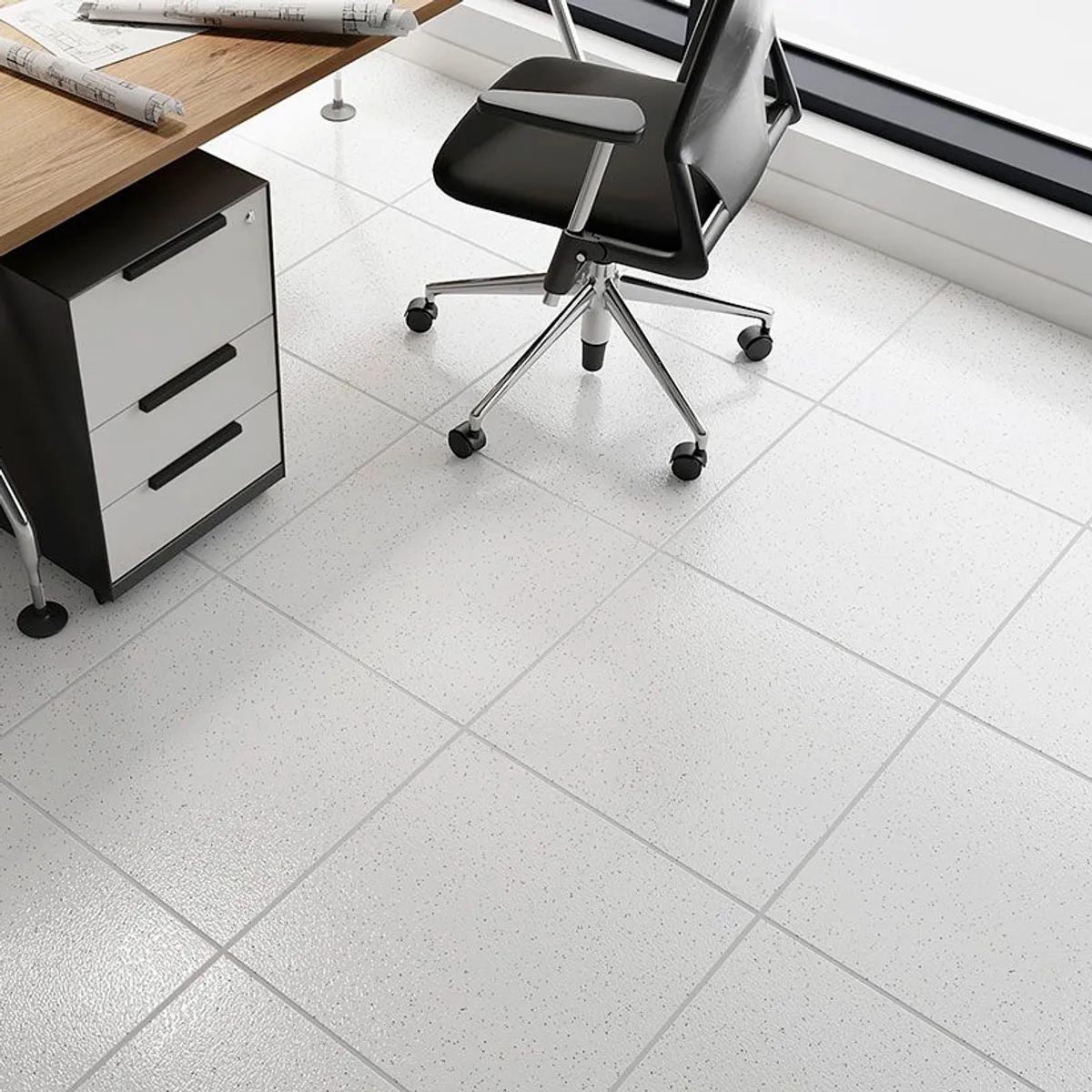 Piso Tróia Granilhado 45x45cm Caixa 2,00m² Branco, marca Formigres - Foto Principal
